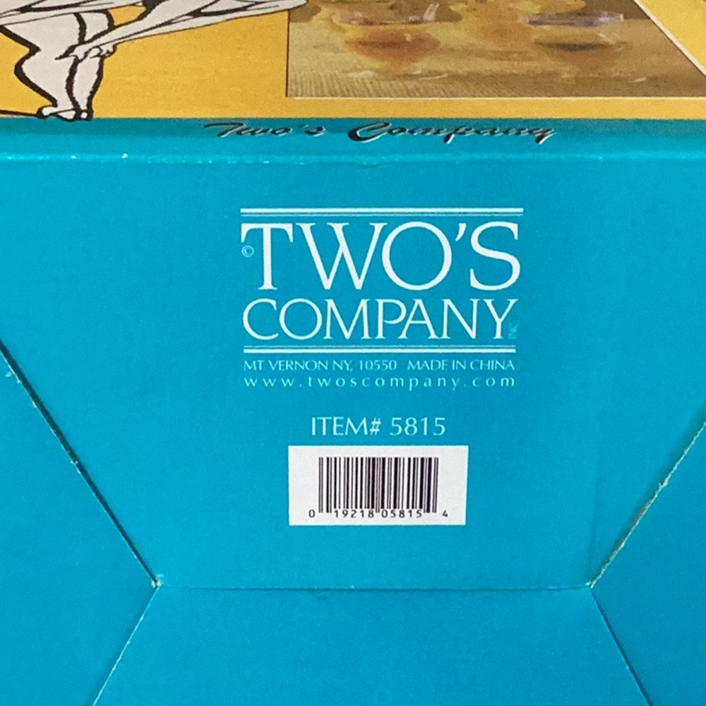 Two’s Company 4 Bathing Beauty Iced Tea Glasses Handblown Hand-painted Bikini - Picture 9 of 12